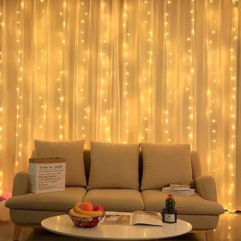 ستارة نور رمضان بمقاس 2متر طول * 3 متر عرض