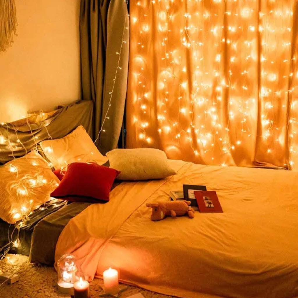 ستارة نور رمضان بمقاس 2متر طول * 3 متر عرض