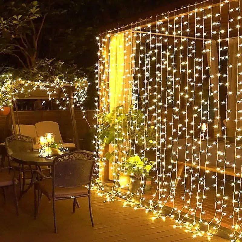 ستارة نور رمضان بمقاس 2متر طول * 3 متر عرض