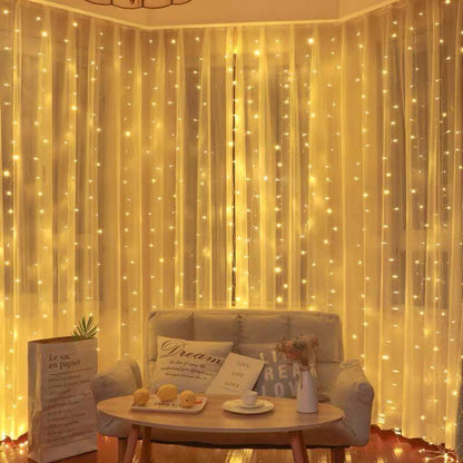 ستارة نور رمضان بمقاس 2متر طول * 3 متر عرض
