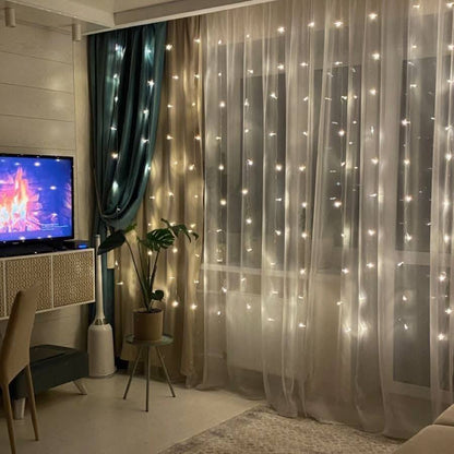 ستارة نور رمضان بمقاس 2متر طول * 3 متر عرض
