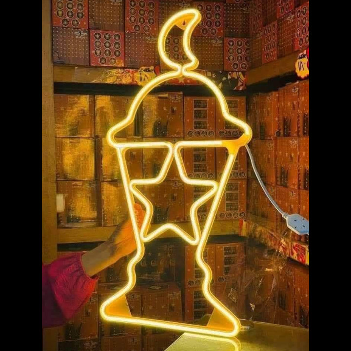 فانوس رمضان ليد مقاس 45 سم