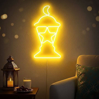 فانوس رمضان ليد مقاس 45 سم